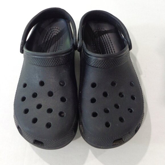 Crocs Classic‎ Slip On Sandals Clogs Shoes Black Unisex Size Men's 9 Women's 11 - Picture 1 of 5